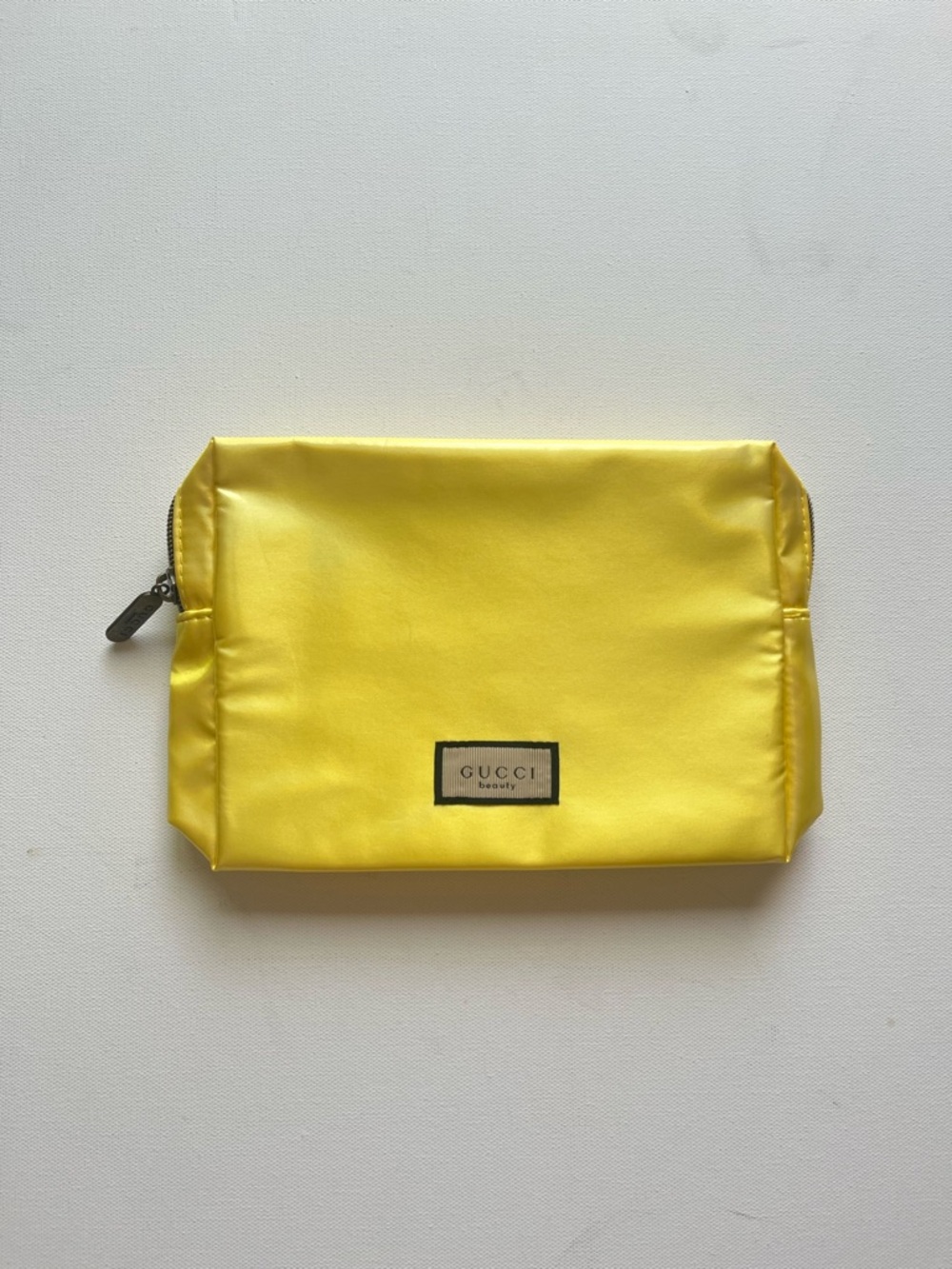 Gucci Beauty Yellow Makeup Bag